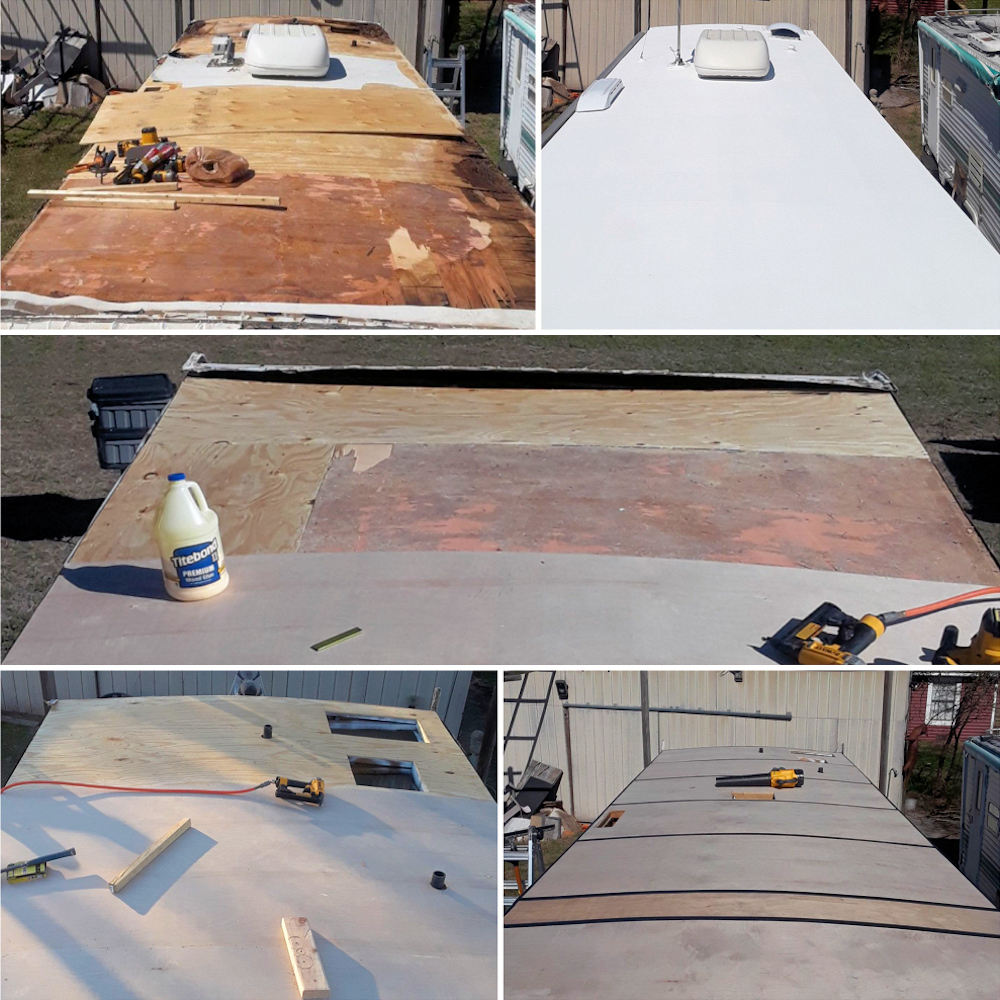 Process of replacing an RV roof